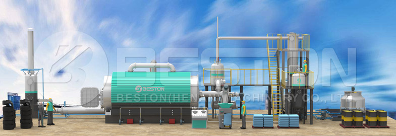 Beston Tyre Pyrolysis Plant for Sale