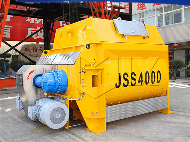 Twin Shaft Concrete Mixer in China